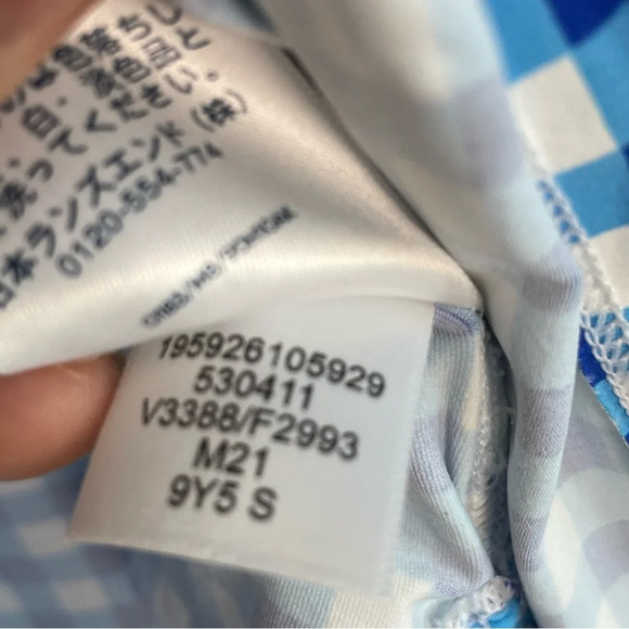 Draper James x Lands' End Collab Checkerboard Bathing Suit Coverup Shirt Sz Sm - Picture 6 of 8